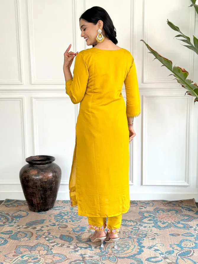 KF 1002 Kalaai Viscose Chanderi Kurti With Bottom Dupatta Orders In India